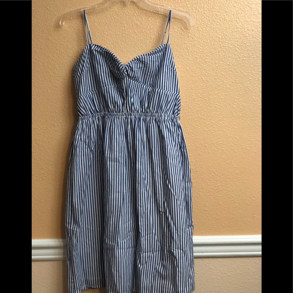 J crew  striped size L dress good condition